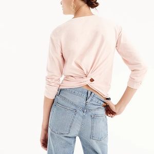 J. Crew Twist-back long-sleeve T-shirt